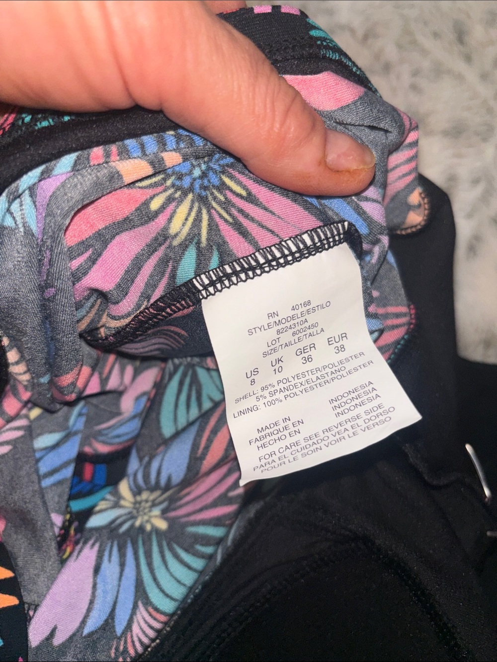 Nike Black Swim Bottoms with Colorful Tankini Top NWT❗️ - Picture 5 of 6